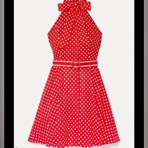 Zimmermann red polka dot dress